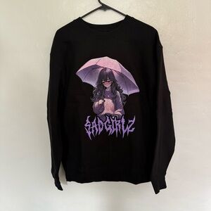 Bad Boyz Sad Girlz Women’s Graphic Crewneck Sweatshirt.
